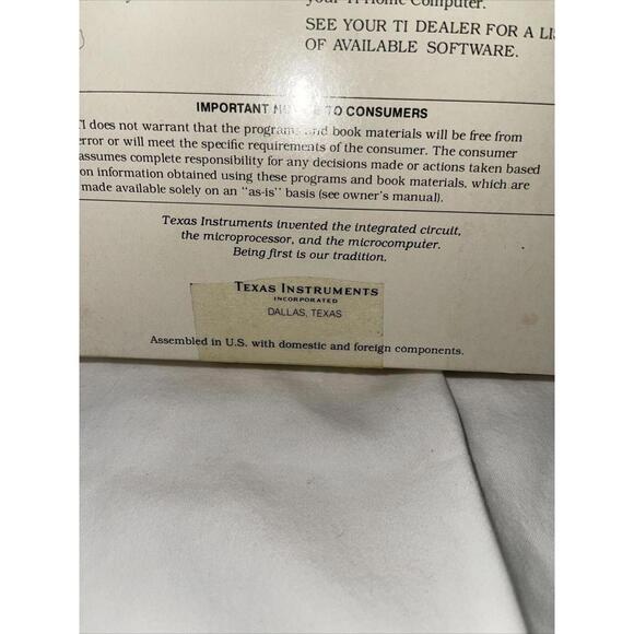 Texas Instruments - Chisholm Trail Command Module Ti99 - Picture 4 of 6